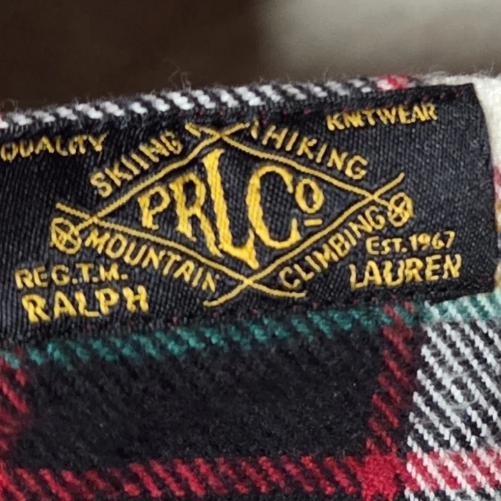Vintage Polo Ralph Lauren Country Men's Flannel Red Tartan Plaid Size 4XL Big